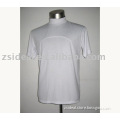 Dry fit turtle neck blank white short sleeve promotional t-shirt